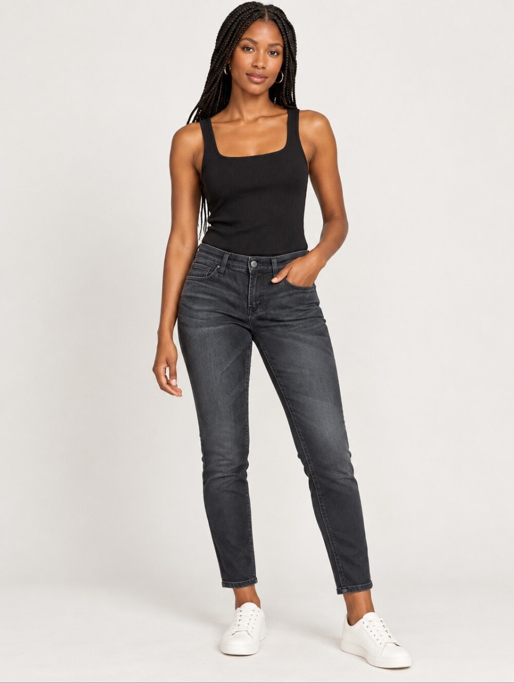 ❤️ 7 FOR ALL MANKIND SLIM CIGARETTE SKINNY JEANS, 2 (26)